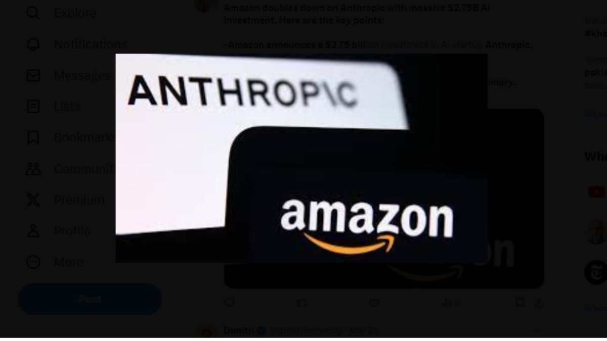 Giant Company Amazon Spent $2.75 Billion On AI Startup Anthropic