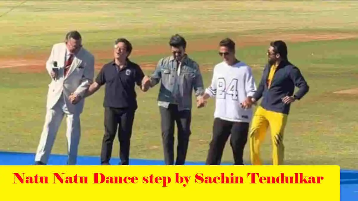 Ram Charan, Akshay Kumar dance to 'Naatu Naatu' with Sachin Tendulkar In ISPL